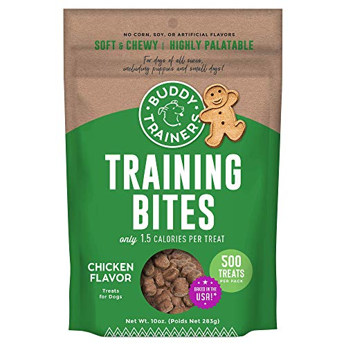 Buddy Biscuits Trainers 10 oz. Pouch of Training Bites Soft & Chewy Dog Treats Made with Chicken Flavor