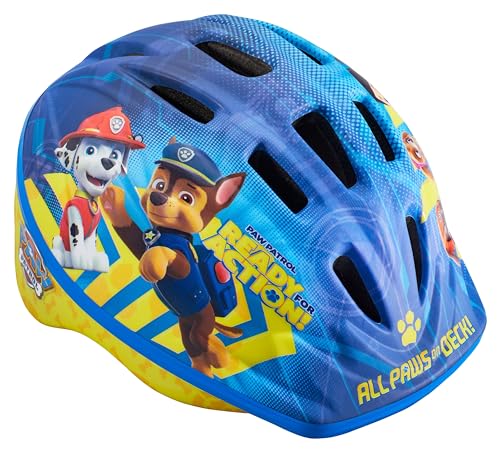 Nickelodeon Paw Patrol Kids Bike Helmet, Toddler 3-5 Years Old, Girls and Boys, Adjustable Fit, Vents, X-Small, All Paws Blue