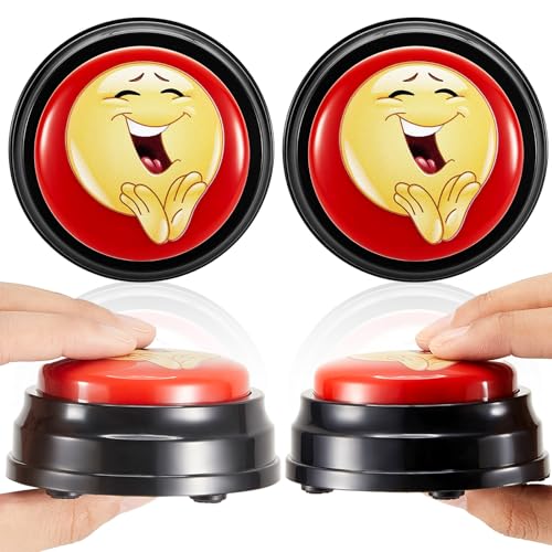 Copkim 2 Pcs Applause Button Funny Easy Button Airhorn Sound Button with Applause Noise Maker Buzzer Button Applauds When Pressed for Office Sporting Event Dance Party Classroom Games Stress Relief