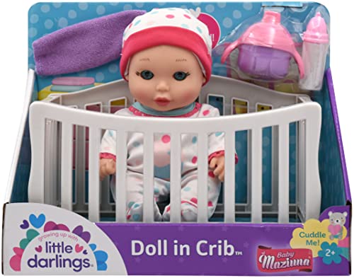 New Adventures Baby Maziuna Magic Nursery: Doll in Crib - 8' Baby Doll Playset, Children's Pretend Play, Ages 2+