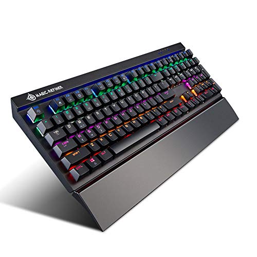 Mechanical Keyboard Square Key Cap Color Backlit Gaming Keyboard Wired Mechanical Shaft Two-Color Injection Floating Key Cap Multimedia Keys Suitable for Office Gaming Enthusiasts