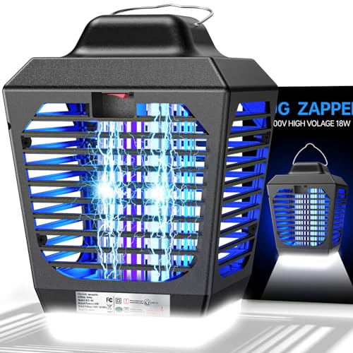 New Fi Bug Zapper, Two Colors Mosquito Zapper with LED Light, Waterproof Fly Trap,Insect Zapper,Mosquito Killer Outdoor Indoor for Home,Kitchen,Backyard,Camping