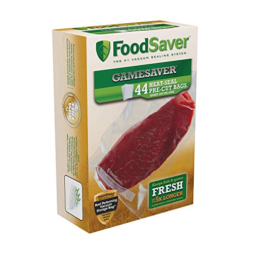 FoodSaver GameSaver 1 Quart Vacuum Seal Bag with BPA-Free Multilayer Construction