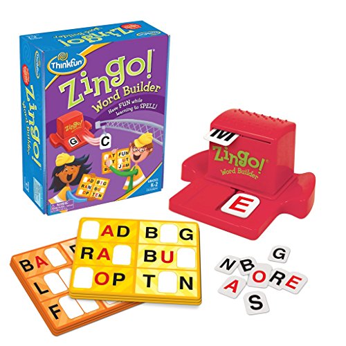 ThinkFun Zingo Word Builder Early Reading- Award Winning Game 6 players for Pre-Readers and Early Readers