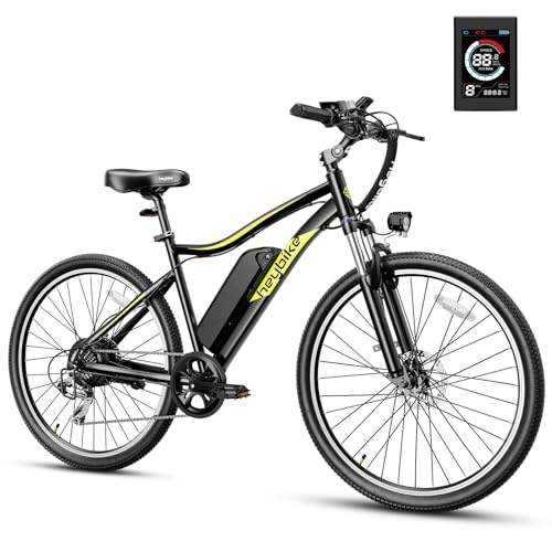 Heybike Race Max Electric Bike for Adults with 500W Motor, 22mph Max Speed, 600WH Removable Battery Ebike, 27.5' Electric Mountain Bike with 7-Speed and Front Suspension