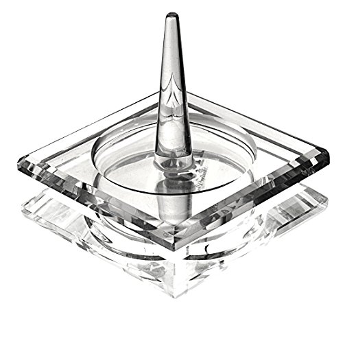 H&D HYALINE & DORA H&D Square Crystal Glass Ring Holder for Jewelry