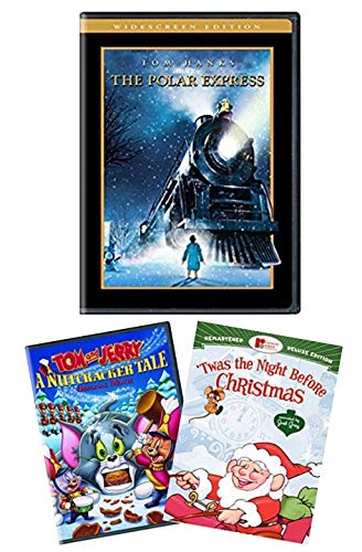 Polar Express (Widescreen Edition) + 2 Bonus Holiday Christmas Classics - Tom & Jerry: A Nutcracker Tale / 'Twas the Night Before Christmas (Remastered Edition) [DVD]