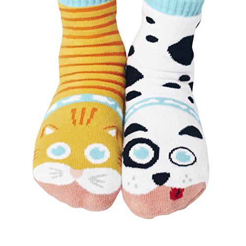 Pals Cat and Dog Mismatched Socks, 1 EA