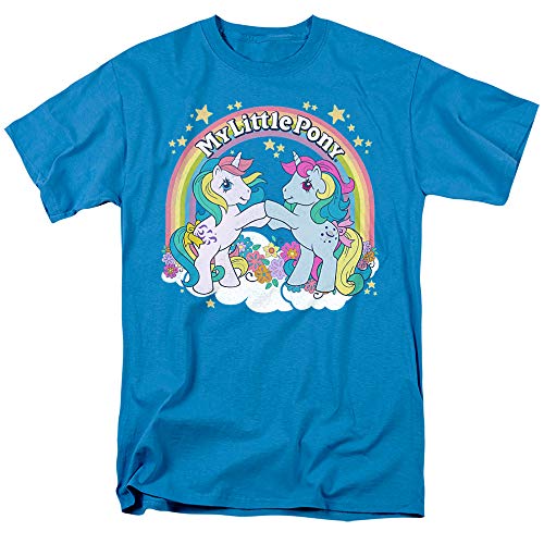 My Little Pony Classic Unicorn Fist Bump T Shirt & Stickers (Medium) Turquoise