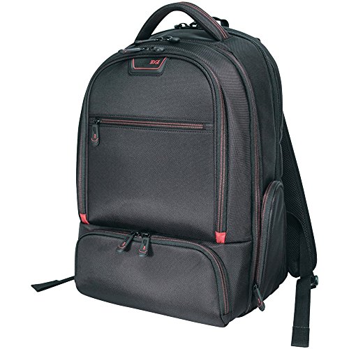 Mobile Edge Professional Laptop Backpack for Men and Women, Compatible with Mac 16-17' Laptops, TSA-Friendly, Black/Red
