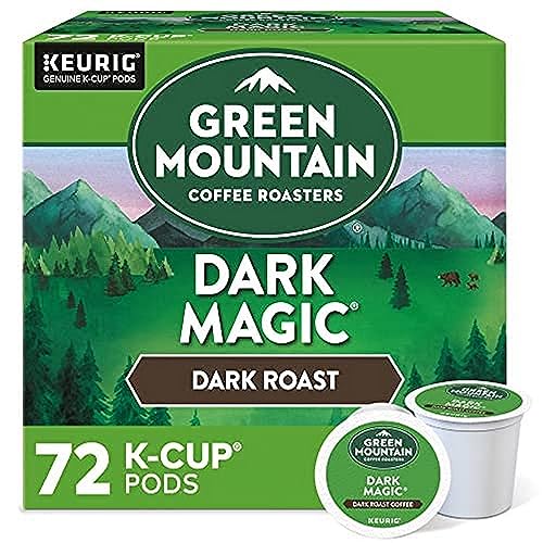 Green Mountain Coffee Roasters Dark Magic Keurig Single-Serve K-Cup Pods, Dark Roast Coffee, 72 Count (6 Packs of 12)