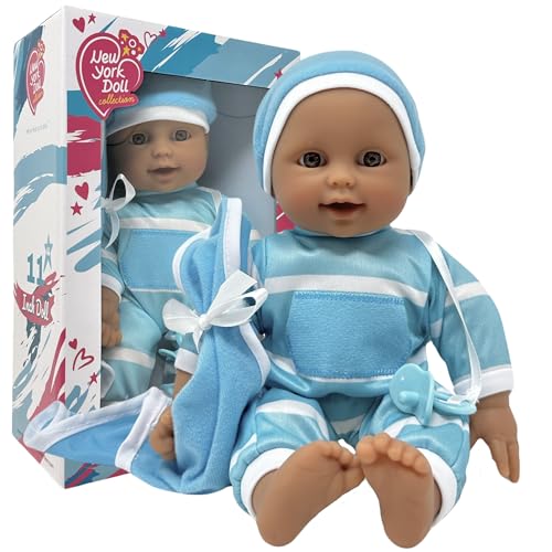 The New York Doll Collection 11 inch Soft Body Doll in Gift Box - Award Winner & Toy 11' Baby Doll (Hispanic)
