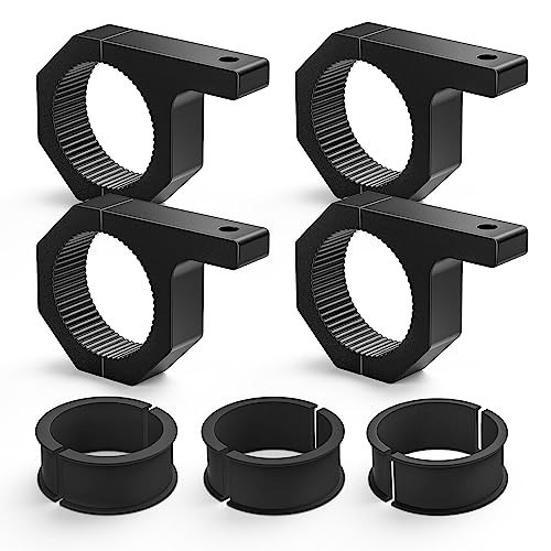 Nilight 4PCS Roll Bar Clamps Mounting Brackets LED Light Mount Clamps Tube Light Mounts Fit on 2.135' 2.25' 2.375' 2.5” Bull Bars Roof Racks Roll Cages for ATV UTV Truck, 2 Years Warranty