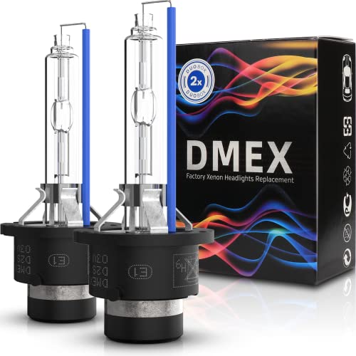 DMEX D2S - 35W - 6000K Cool White Xenon Headlight HID Bulbs 85122 66240 66040 66240CBI Replacement - Pack of 2
