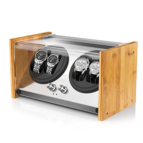 Watch Winder Smith Bamboo Watch Winder for 4 Automatic Watches