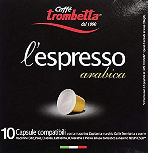 Trombetta l'espresso Arabica, (Pack of 8)