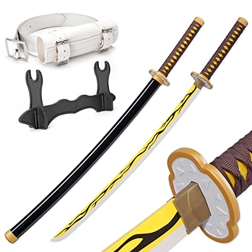 Zisu Demon Slayer Sword Anime Kaigaku Sword, About 41 inches, Hashira Pillars & Protagonist Katana, Anime Original Texture (Gold-Kaigaku)