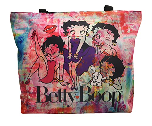 YBW Betty Boop Large Tote Bag With Collage - Mid-South Products