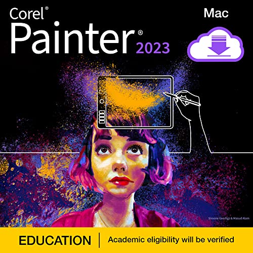 Corel Painter 2023 Education | Professional Painting Software for Digital Art, Illustration, Photo Art & Fine Art [Mac Download]