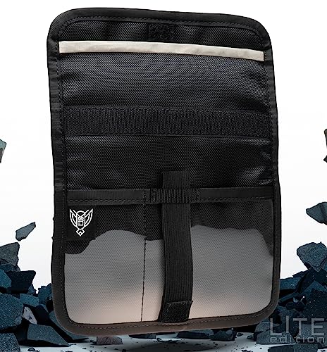 Xtreme Sight Line ~ Xecutive LITE Series Faraday Bag for Phones and Other Small Electronics ~ Data Security for Executive Travel ~ Tracking/Hacking Defense ~ Black Ballistic Nylon