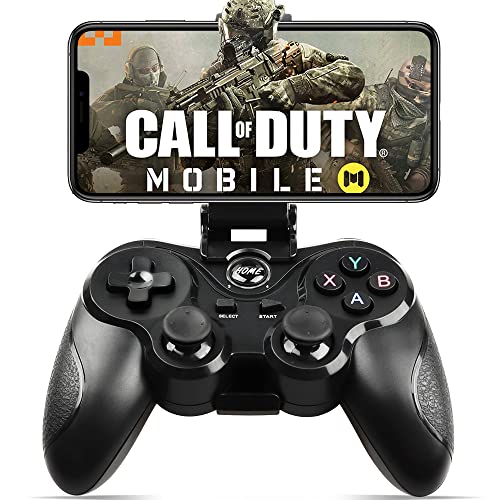 Android Game Controller Key Mapping Function Wireless Gaming Controller Gamepad for PUBG Mobile, Call of Duty Mobile, Android Phone/Tablet, Samsung, Redmi, Motorola, One+ - Not for iOS/PC (Black)