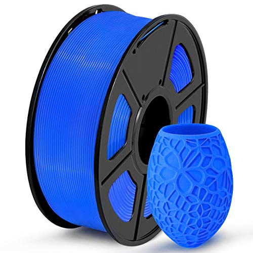 SUNLU PLA 3D Printer Filament PLA Filament 1.75mm, Neatly Wound PLA 3D Printing Filament 1.75mm, Dimensional Accuracy +/- 0.02 mm, Fit Most FDM 3D Printers, 1kg Spool (2.2lbs), PLA Blue