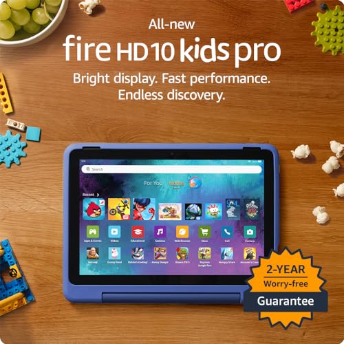 All-new Amazon Fire HD 10 Kids Pro tablet- 2023, ages 6-12 | Bright 10.1' HD screen | Slim case for older kids, ad-free content, parental controls, 13-hr battery, 32 GB, Nebula