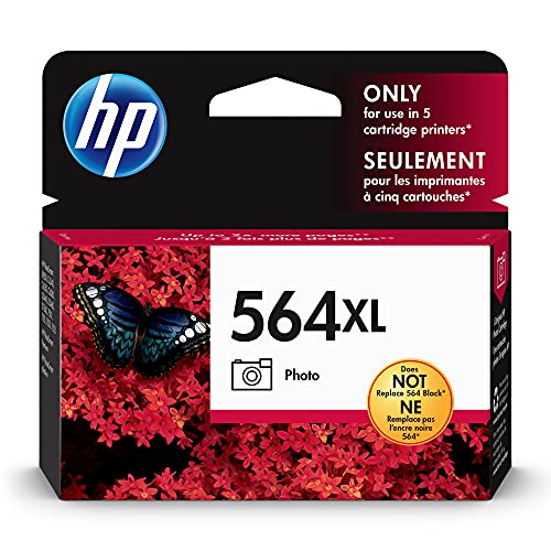 HP 564XL Photo High-yield Ink Cartridge | Works with HP PhotoSmart B8550, C6300, D5400, D7560, 7500, Premium, eStation Series | CB322WN