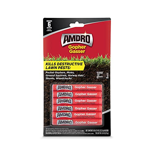 Home and Country USA Amdro Gopher Gasser - This Bundle Pack Contains 3-Packs of Gopher Gassers (6 Gassers Per Pack) and Helpful Professional Contractor Tips.