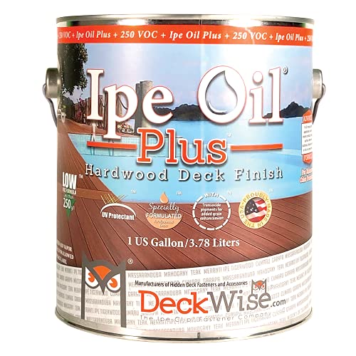 DeckWise Ipe Oil Plus Hardwood Deck Semi-Transparent 250 VOC Natural Finish (1-Gallon)