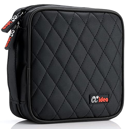 CCidea 40 Capacity CD/DVD Case Holder Portable Wallet Disc Storage Binder for Car, Home,Travel Carrying Organizer (Black) Specials