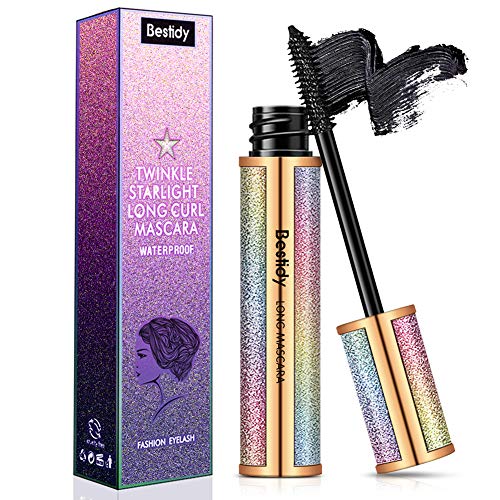 Bestidy 4D Silk Fiber Lash Mascara,Natural Waterproof Smudge-proof Mascara,Thickening Lengthening Mascara No Clumping, No Smudging Lasting All Day