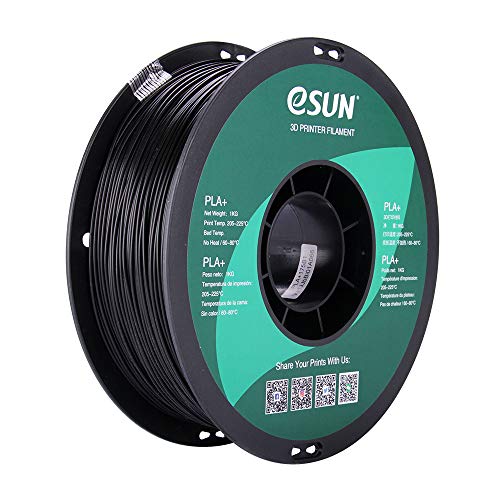 eSUN PLA PRO (PLA+) 3D Printer Filament, Dimensional Accuracy +/- 0.03mm, 1kg Spool, 1.75mm, Black