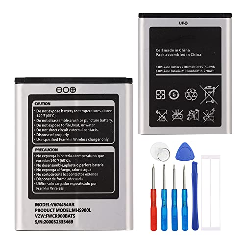 E-YIIVIIL Replacement Battery V604454AR Compatible with Franklin Wireless MHS900L Verizon Ellipsis Jetpack with Tools