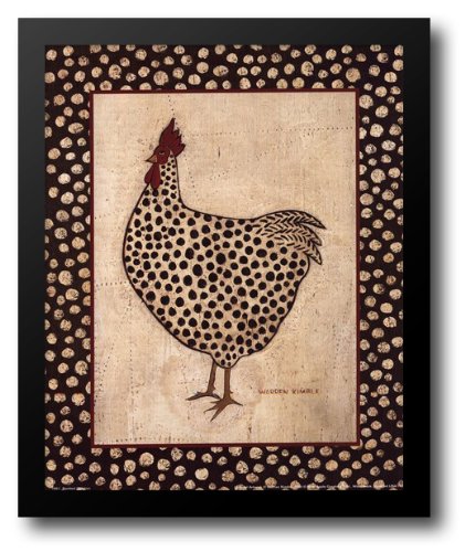 Spotted Chicken 12x14 Framed Art Print by Kimble, Warren