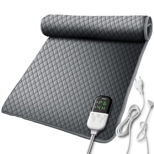 Heating Pad, 32'x24' King Size Electric Heat Pad for Back, Neck, Shoulder Pain, Fast Heating 6 Temperature Level, 4 Timer Modes, Auto Shut Off, Ultra Soft Machine Washable