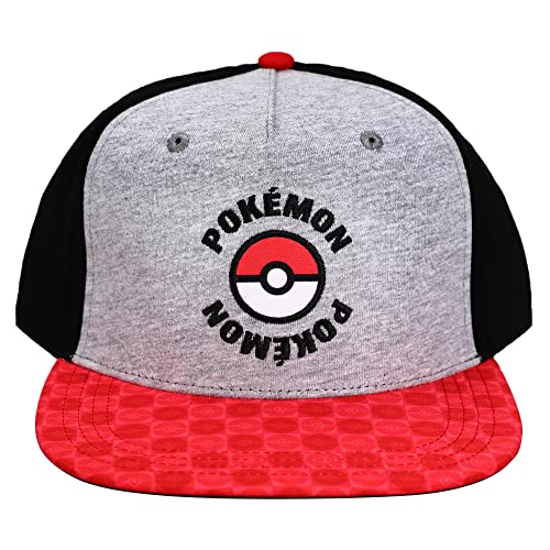 Bioworld Pokemon Pokeball Youth Snapback Hat Black