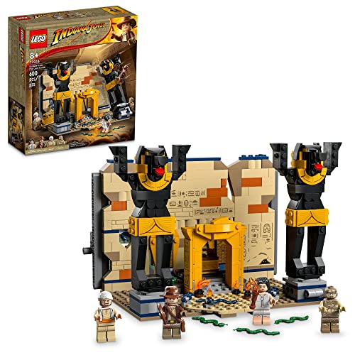 LEGO Indiana Jones Escape from The Lost Tomb 77013 Building Toy, Featuring a Mummy and an Indiana Jones Minifigure from Raiders of The Lost Ark Movie, Gift Idea for Kids Ages 8+