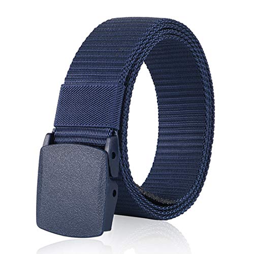 MIJIU Nylon Belts for Men 1.5inch Military Tactical Belt Adjustable Slide Plastic Buckle Web Canvas Belt Outdoor