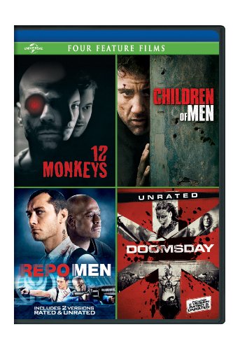 12 Monkeys / Children of Men / Repo Men / Doomsday Four Feature Films [DVD]