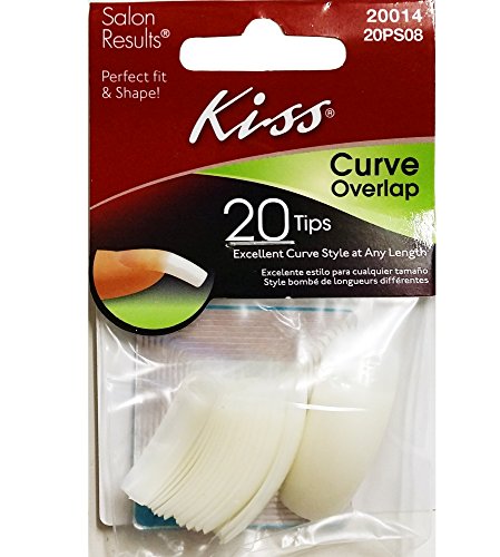 Kiss Curve Overlap Nails Bag, 20 Count