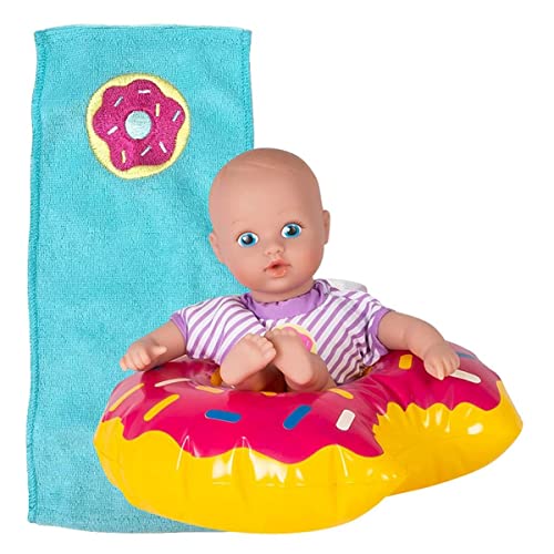 Adora SplashTime Collection, 8.5” Baby Doll for Fun and Relaxing Bath Time, Made in Soft and Exclusive QuickDri Premium Quality Vinyl, Includes Clothes and Accessories - Sprinkle Donut