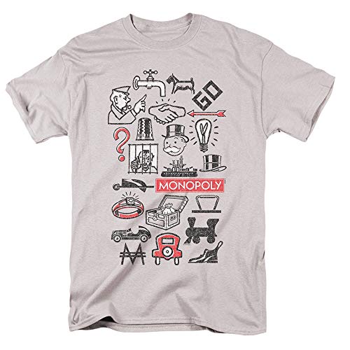 Monopoly Icons T Shirt & Stickers (Small)