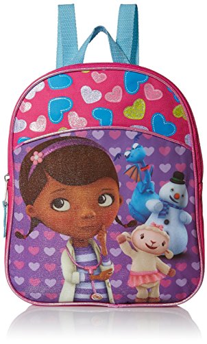 Disney Girls' Doc McStuffins Miniature Backpack, HOT Pink/Purple/Blue, 11' X 9' X 2.75'