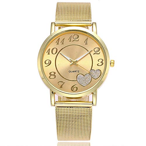 Bokeley 2019 Newest Watch, Women's Watches, Casual Quartz Stainless Steel Band Strap Watch Analog Wrist Watch (Gold)