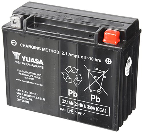 Yuasa YUAM7250H YTX24HL Factory Activated H Series AGM Battery
