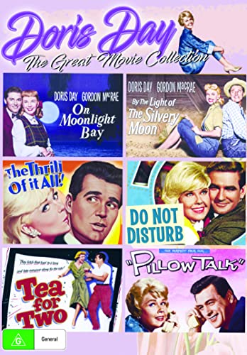 6 Movies - Doris Day Collection - On Moonlight Bay / By the Light of the Silvery Moon / The Thrill of it All / Do Not Disturb / Tea For Two / Pillow Talk - DVD Set