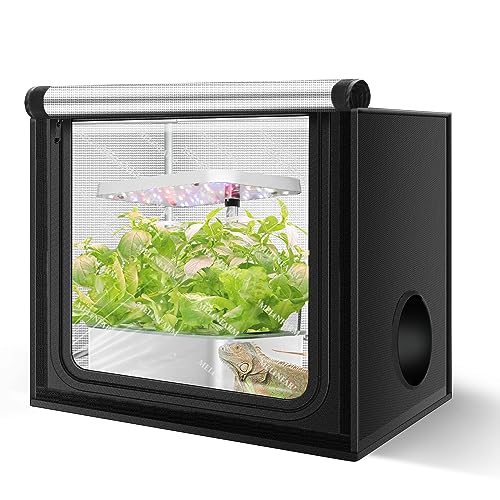 MELONFARM 24'x16'x20'' Grow Tent, High Reflective 2100D Diamond Mylar Canvas with Double Transparent Viewing Door and Floor Tray for Hydroponic Indoor Plant Growing