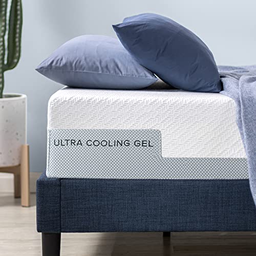 ZINUS 12 Inch Ultra Cooling Gel Memory Foam Mattress, Queen, Cool-to-Touch Soft Knit Cover, Pressure Relieving, CertiPUR-US Certified, Mattress in A Box, All-New, Made in USA