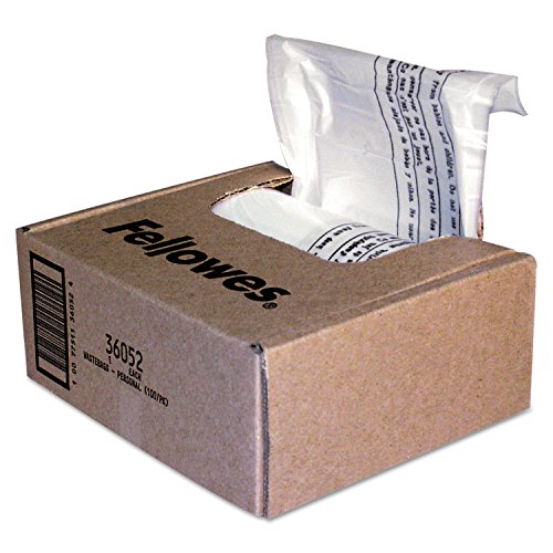 Fellowes Powershred Shredder Bags for All Personal Models, 100 Bags & Ties (36052)